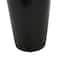 50" Black Fiberglass Minimalistic Floor Decorative Vase